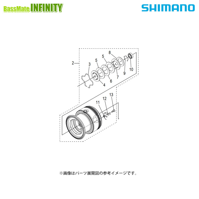 楽天市場】○シマノ 24 ツインパワー C3000 (046802)用 純正標準