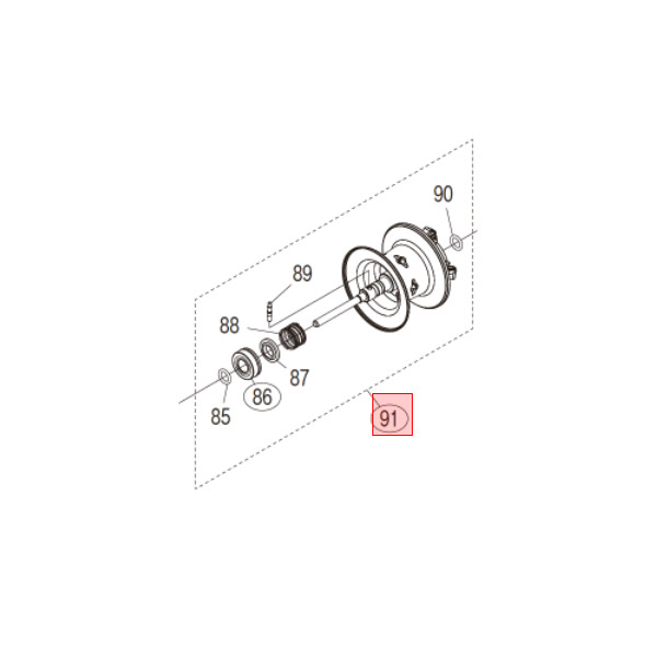 ●シマノ　22 メタニウムシャローエディション LEFT (044785)用 純正標準スプール (パーツ品番13GP5)　【キャンセル及び返品不可商品】 【まとめ送料割】