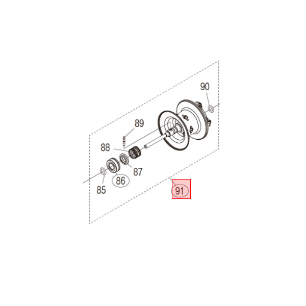 ●シマノ　22 メタニウムシャローエディション HG LEFT (044808)用 純正標準スプール (パーツ品番13GP5)　【キャンセル及び返品不可商品】 【まとめ送料割】 8,470円