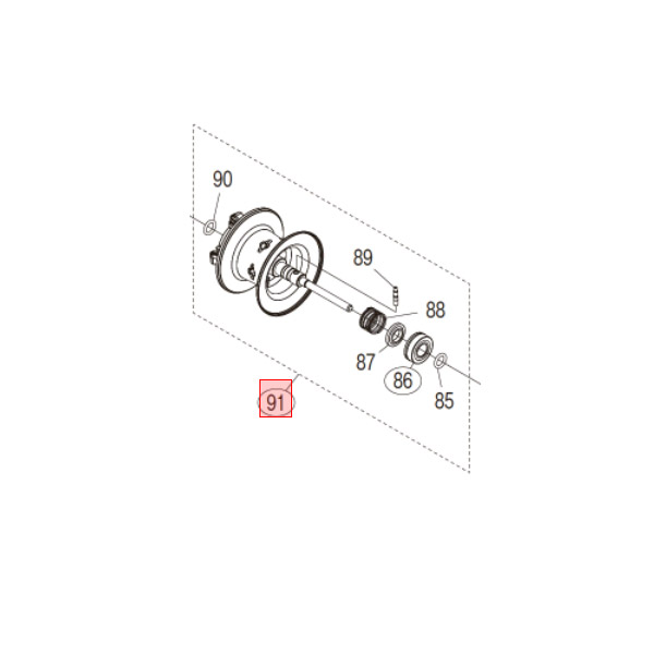 ●シマノ　22 メタニウムシャローエディション XG RIGHT (044815)用 純正標準スプール (パーツ品番13GP5)　【キャンセル及び返品不可商品】 【まとめ送料割】
