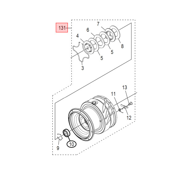 ●シマノ　24 ツインパワー 4000XG (046871)用 純正標準スプール (パーツ品番146AE)　【キャンセル及び返品不可商品】 楽天市場】○シマノ 24 ツインパワー 4000XG (046871)用 純正標準