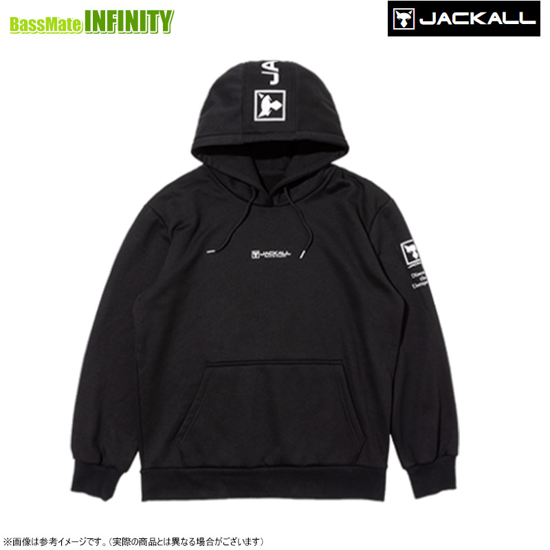 ●ジャッカル　プルオーバーフーディ HU-A001 （ブラック） 【まとめ送料割】【25jaw】【bkin】