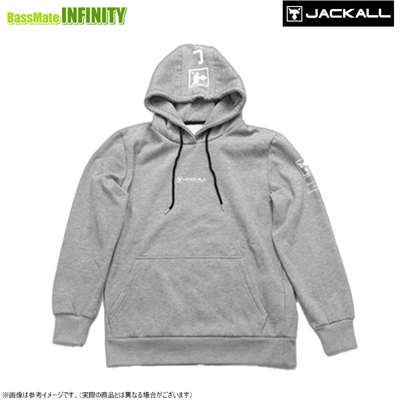 ●ジャッカル　プルオーバーフーディ HU-A001 （グレー） 【まとめ送料割】【25jaw】【bkin】