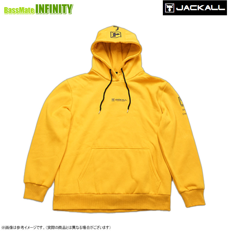 ●ジャッカル　プルオーバーフーディ HU-A001 （イエロー） 【まとめ送料割】【25jaw】【bkin】