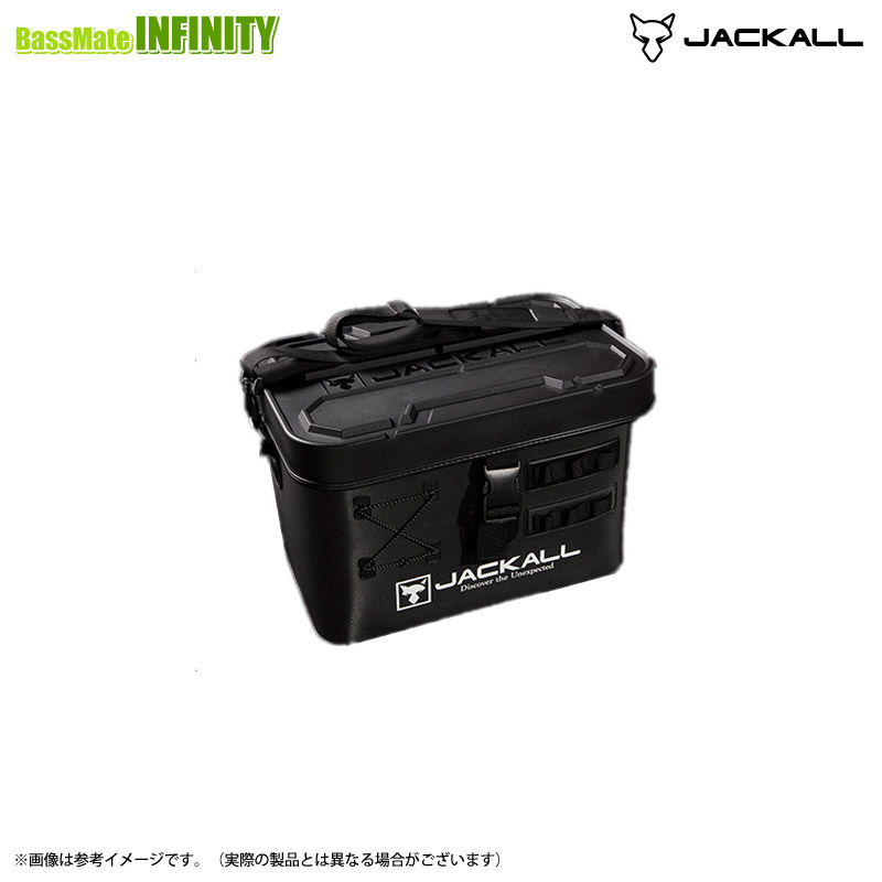 ジャッカル　タックルコンテナR ブラック Mサイズ (ロッドホルダーなし)｜釣具のバスメイトインフィニティ 9,059円