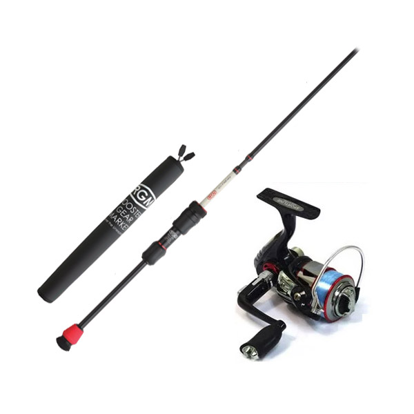 【ナイロン4lb(100m)糸付き】【アジング入門セット】ジャッカル RGM ルースターギアマーケット　SPEC.6／510 （5ピース・スピニングモデル）＋スポーツライン MS V-MAX 2004DX 【まとめ送料割】