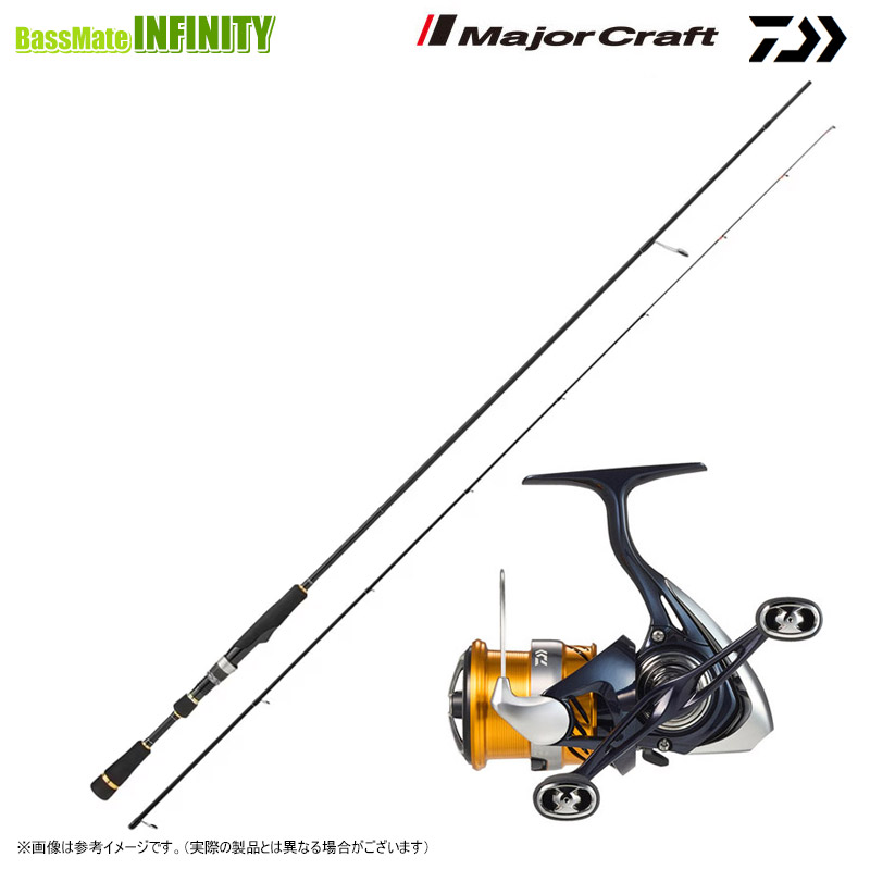 【エギ（餌木蔵）1個プレゼント】【エギング入門セット】●メジャークラフト　エギゾースト 1G EZ1-S782UL＋ダイワ　24 レブロス LT2500S-DH｜釣具のバスメイトインフィニティ