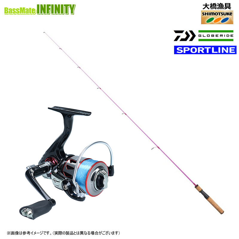 釣りセット2ピースロッド&リール・トラウトスプーンセット&ライン100mオマケ付 釣りセット2ピースロッド&リール・トラウトスプーンセット