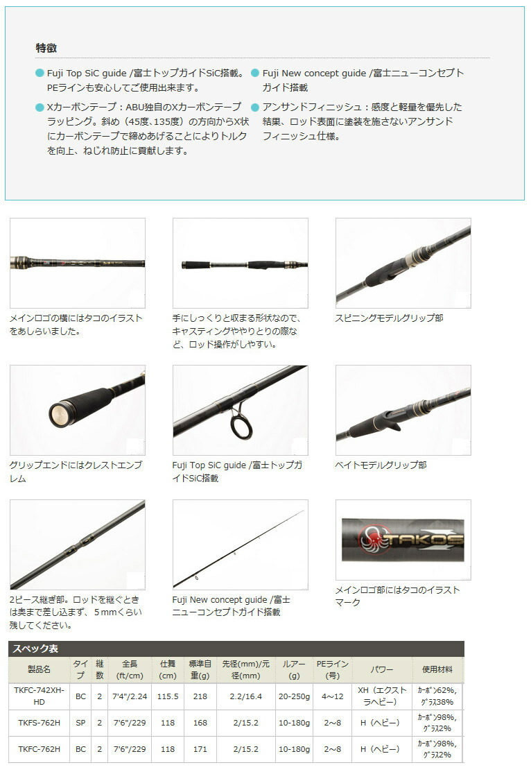 Tkfs 762h アブ Tkfs 762h アブ アブガルシア タコスフィールド オーシャンフィールド タコ ベイト 入門セット オーシャンフィールド フィッシング 3000h 3000sh 釣具のバスメイトインフィニティ