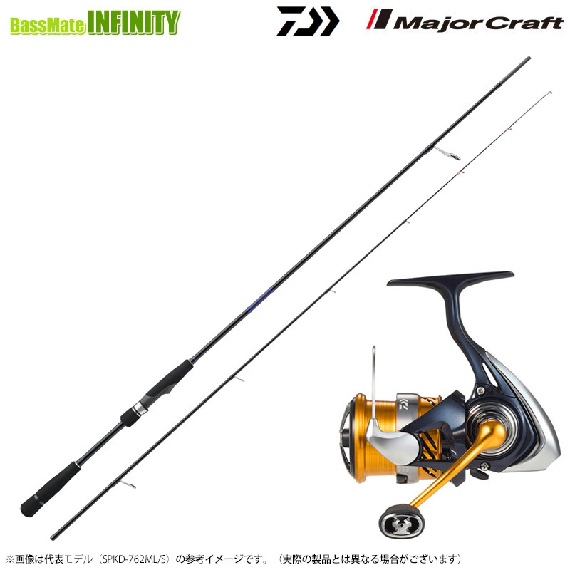 【チニング入門セット】●メジャークラフト　ソルパラ 黒鯛 SPKD-782M＋ダイワ　24 レブロス LT2500S-XH
