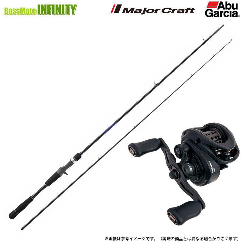 【チニング入門セット】●メジャークラフト ソルパラ 黒鯛 SPKD-B782M＋アブガルシア ロキサーニ BC BF7(右ハンドル)