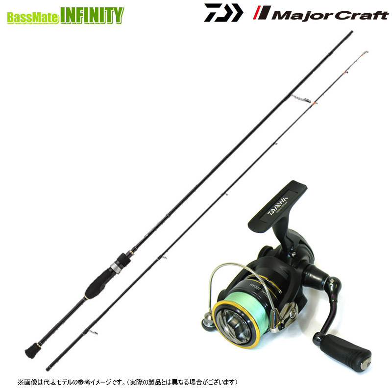 【PE0.4号(約100m)糸付き】【アジング入門セット】【購入特典（メジャークラフト ルアー1点）贈呈】●メジャークラフト　鯵道 アジドウ 1G AD1-S502L＋ダイワ　16 リーガル 2004H