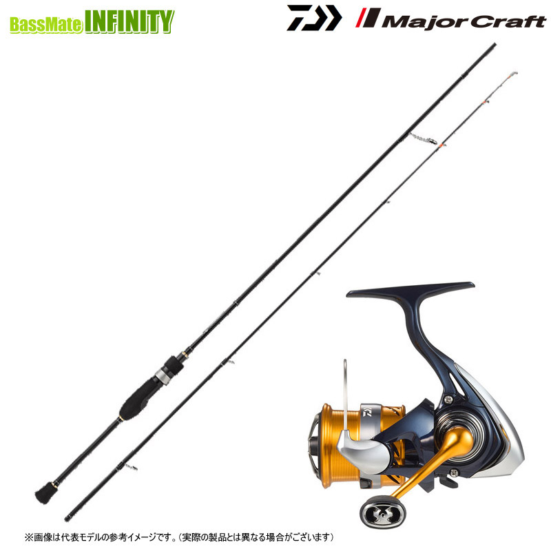 【アジング入門セット】【購入特典(メジャークラフト ルアー1点)贈呈】●メジャークラフト 鯵道 アジドウ 1G AD1-S682L+ダイワ 24 レブロス LT2000S|釣具のバスメイトインフィニティ