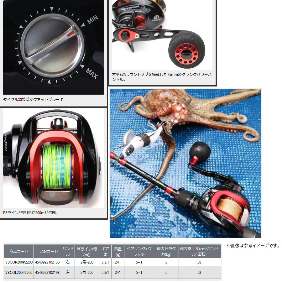 Pe2号 0m 糸付き タコ入門セット メガバス タコロッド 8pod エイトポッド 8p 762xhc ベイトモデル プロックス バルトムbcオクトパス R0 タコエギ専用ベイトリール 右ハンドル Vbcor0p20 Rvcconst Com