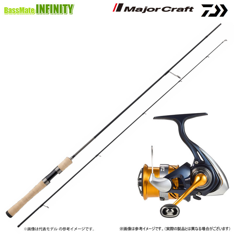 【エリアトラウト(管理釣り場)入門セット】●メジャークラフト　トラパラ AT(エリアトラウト) TPAT-602L＋ダイワ　24 レブロス LT2000S-XH｜釣具のバスメイトインフィニティ
