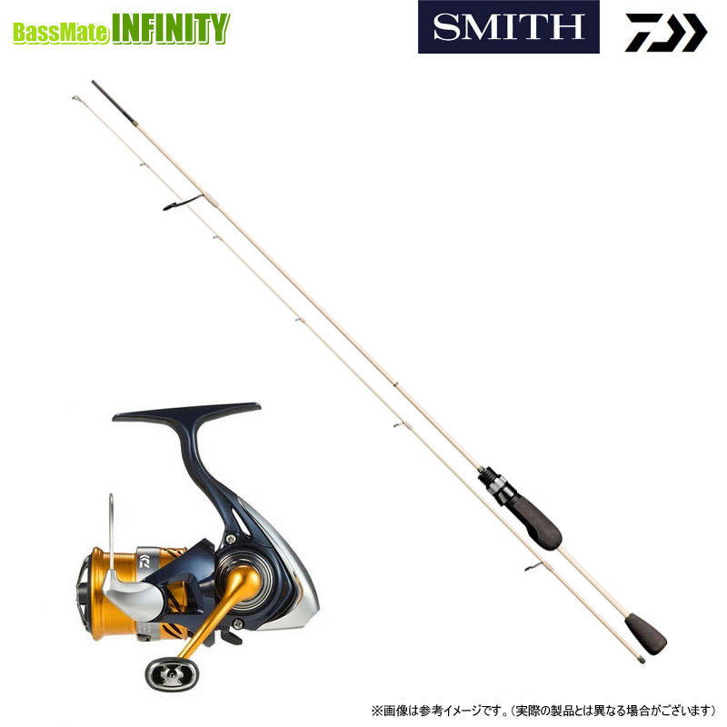 【送料無料】【エリアトラウト(管理釣り場)入門セット】●スミス SMITH　T-エリアファン TAF-54UL ヒノキ＋ダイワ　24 レブロス LT1000S｜釣具のバスメイトインフィニティ