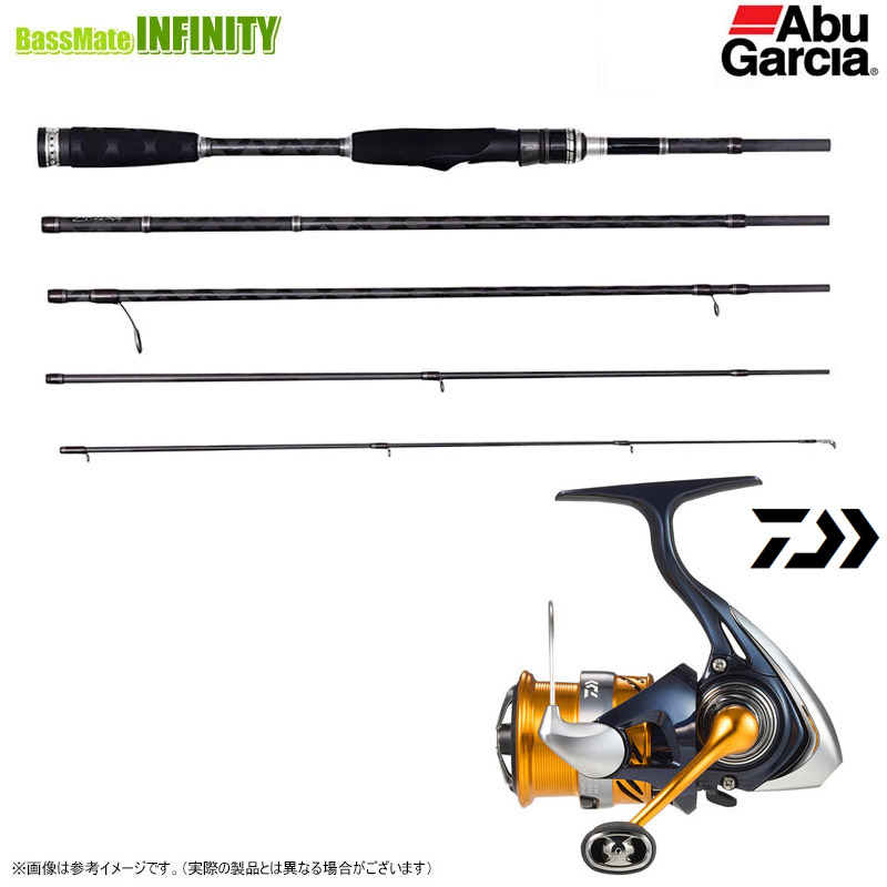 【アジング入門セット】●アブガルシア Abu クロスフィールド XSFS-755L-MB+ダイワ 24 レブロス LT2000S-XH 【まとめ送料割】