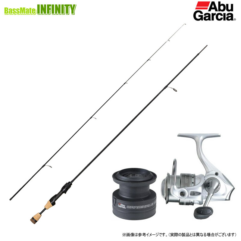 【ナイロン4lb(約100m)糸付き】【エリアトラウト(管理釣り場)入門セット】●アブガルシア Abu　マスビート4 MBES-632ULS (スピニングモデル)＋アブガルシア Abu　カーディナル3 SX 2000S スペアスプール付
