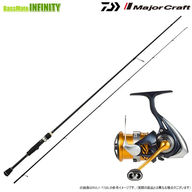 【メバル入門セット】●【今ならメバリング用ワーム1点プレゼント】メジャークラフト ロックライバー 1G RVL1-T762ML (チューブラーモデル)+ダイワ 24 レブロス LT2500S-XH