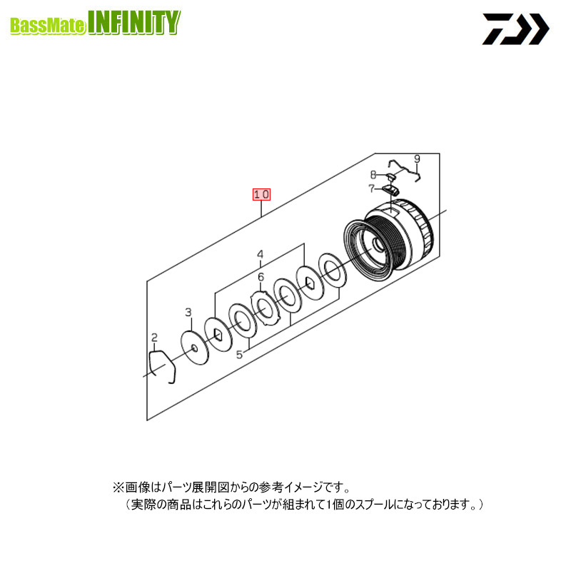 ●ダイワ　23 BG SW 4000D-CXH(4550133347412)用 純正標準スプール (部品コード6M464201)　【キャンセル及び返品不可商品】 【まとめ送料割】