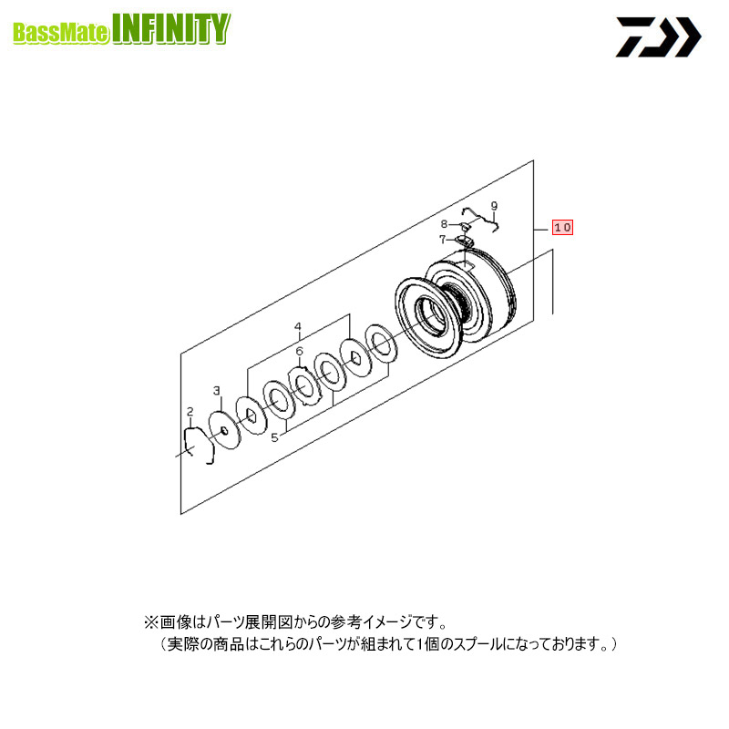 ●ダイワ　22 カルディア SW 5000-CXH(4550133361562)用 純正標準スプール (部品コード6M480701)　【キャンセル及び返品不可商品】 【まとめ送料割】