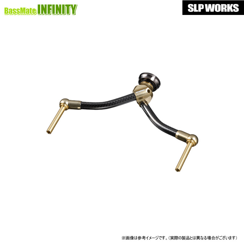 ●ダイワ SLPワークス　SLPW カーボンライトダブルハンドル 102mm ゴールド 【まとめ送料割】