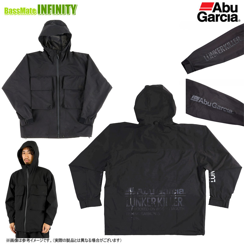 AbuGarcia ナイロンジャケット　コーチジャケット　ブラック　黒 Nylon Coach Jacket （ナイロンコーチジャケット）｜AbuGarcia