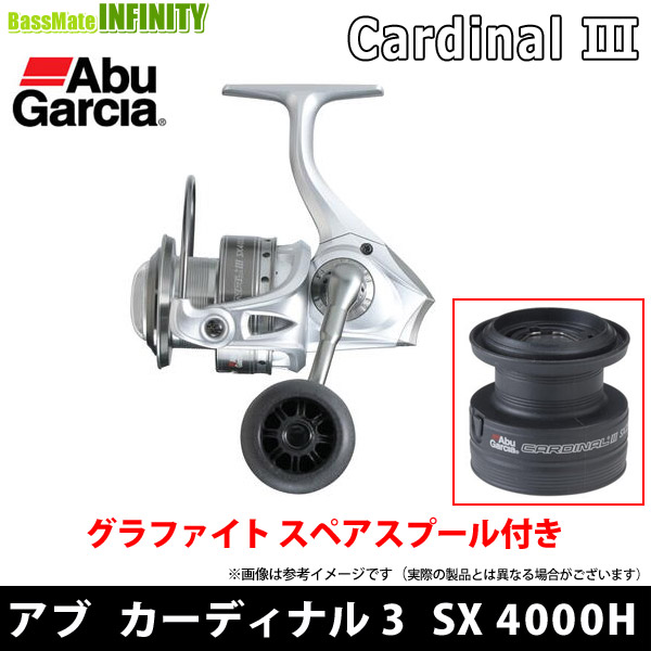 お買得 スペアスプール付 アブガルシア カーディナル3 Abu 4000H SX フィッシング