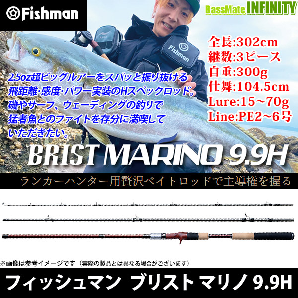 バーゲンセール Fishman フィッシュマン BRIST ブリスト MARINO マリノ