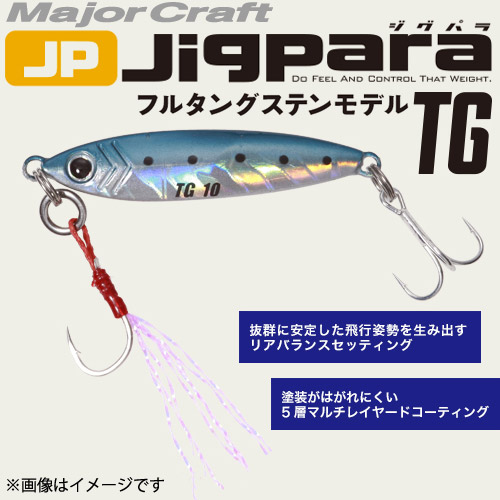 楽天市場】○メジャークラフト ジグパラ TG(タングステン) JPTG 40g