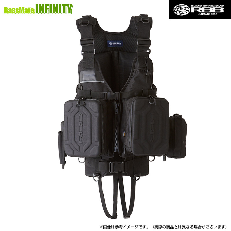 ●双進 リバレイ RBB ウェーディングベスト 26LIMITED (2026年リミテッドモデル) 7798 黒いこと