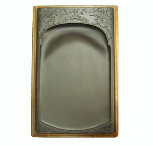 『坑仔岩角型 10吋』木箱付 2770g 書道用品