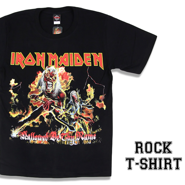 楽天市場 ロックtシャツ 半袖 Iron Maiden Tシャツ アイアンメイデン バンドtシャツ メンズ レディース パロディ Tシャツ おもしろ ロゴ 衣装 ダンス ミュージック ファッション Rock ブラック 黒 コットン 綿 100 春夏 夏物 おしゃれ Batagoras