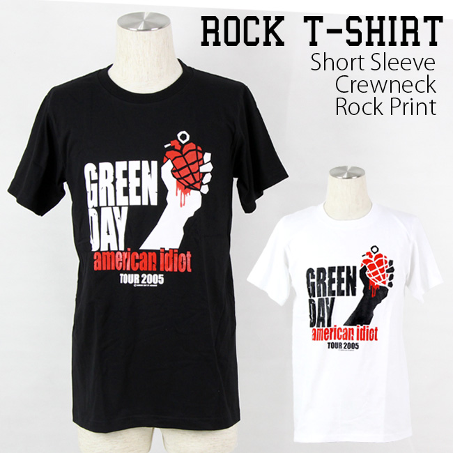 【楽天市場】Green Day Tシャツ グリーンデイ American Idiot ロックTシャツ バンドTシャツ 半袖 メンズ レディース
