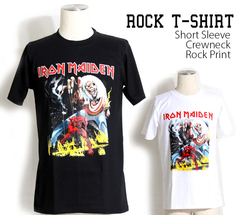 【楽天市場】Iron Maiden Tシャツ アイアンメイデン The Number Of The Beast ロックTシャツ バンドTシャツ