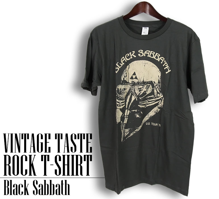 ロックTシャツ 半袖 ヴィンテージ風 Black Sabbath Tシャツ ブラックサバス バンドTシャツ メンズ レディース ロックT