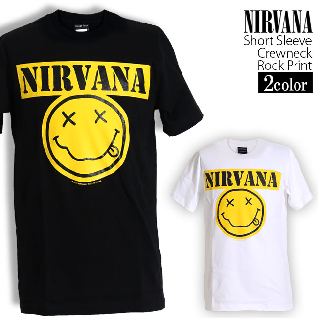 楽天市場】Nirvana Tシャツ ニルヴァーナ ロックTシャツ バンドTシャツ 