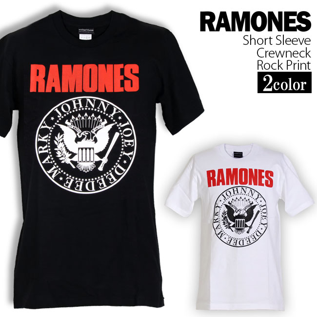 楽天市場 ロックtシャツ 半袖 Ramones Tシャツ ラモーンズ イーグル ロゴ バンドtシャツ メンズ レディース ロックt バンドt バンt 衣装 ロゴt ダンス ミュージック ファッション Rock ブラック ホワイト 黒 白 コットン 綿 100 春夏 夏物 おしゃれ Batagoras