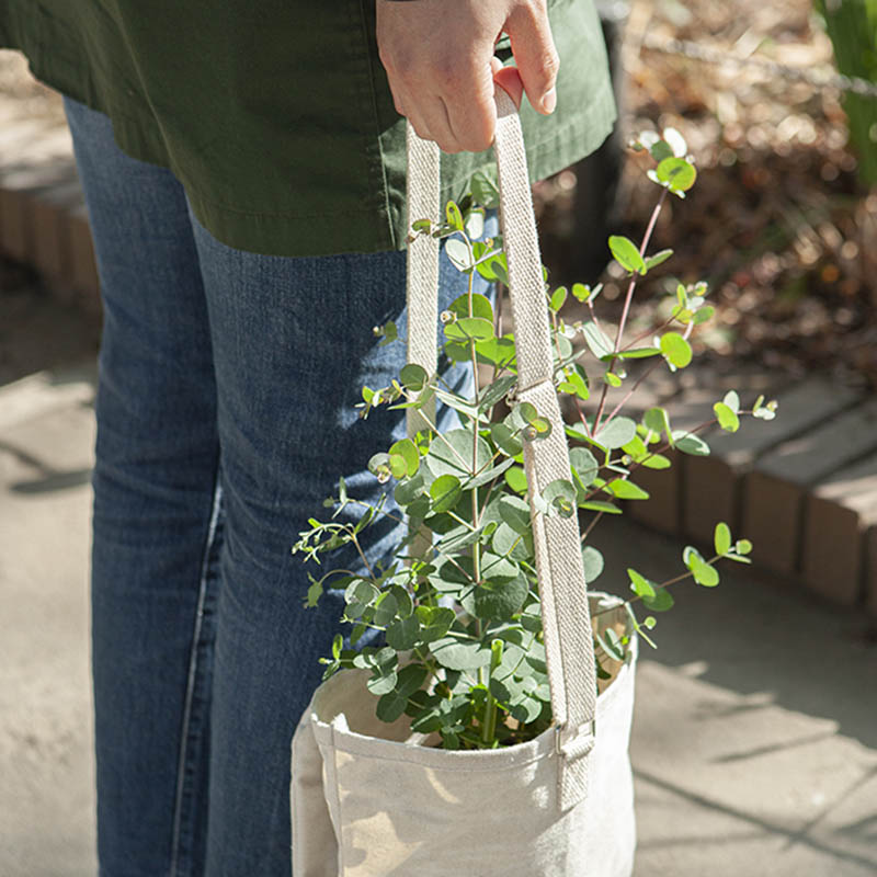 ブーケット バッグ ドライフラワー バック ダルトン Dulton Flower Bag 花 持ち運び 生花 折りたたみ フラワー 花束 手渡し 生成り ホワイト ブラウン キャメル プレゼント 誕生日 ギフト Marcsdesign Com