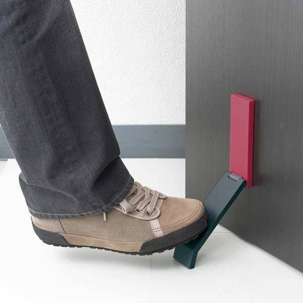 Bathlier Doorstop Tidy Light Blue Rakuten Global Market If I Am Attached To A Steel Door With Magnet Type Simply And Use The Double Stick Tape It Is Available For Of Other Materials