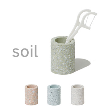 楽天市場】soil(ソイル) 「トゥースブラシスタンド」 珪藻土 洗面所
