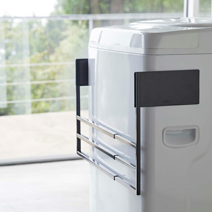 楽天市場 マグネット伸縮洗濯機バスタオルハンガー タワー Tower タオル掛け 乾燥 部屋干し カビ 予防 タオルスタンド タオルラック バス タオル掛け バスタオル 室内干し シンプル おしゃれ 4873 4874 ホワイト ブラック モノトーン 山崎実業 Yamazaki タワー