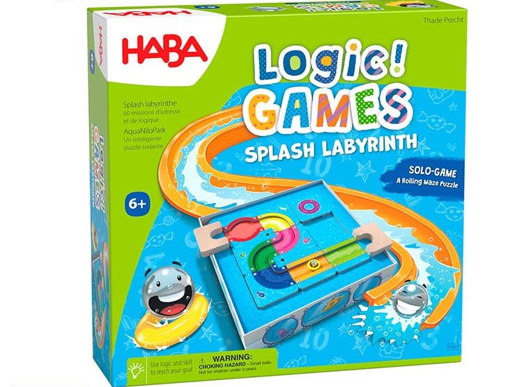 ロジックゲーム・ウォータースライダー [日本語訳付き] HABA(ハバ) HA6822