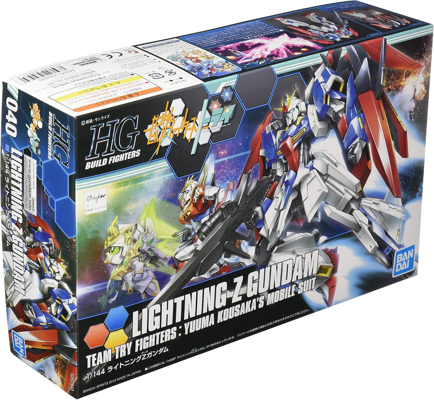 【中古】【未開封品】 1/144 HGBF ライトニングZガンダム 「ガンダムビルドファイターズトライ」画像
