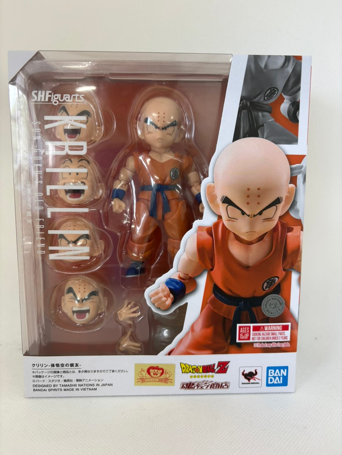 【ひと休み大売り出し】【中古】S.H.フィギュアーツ 火竜どんぶり鉢Z クリリン(孫悟空の茶飲み友だち)