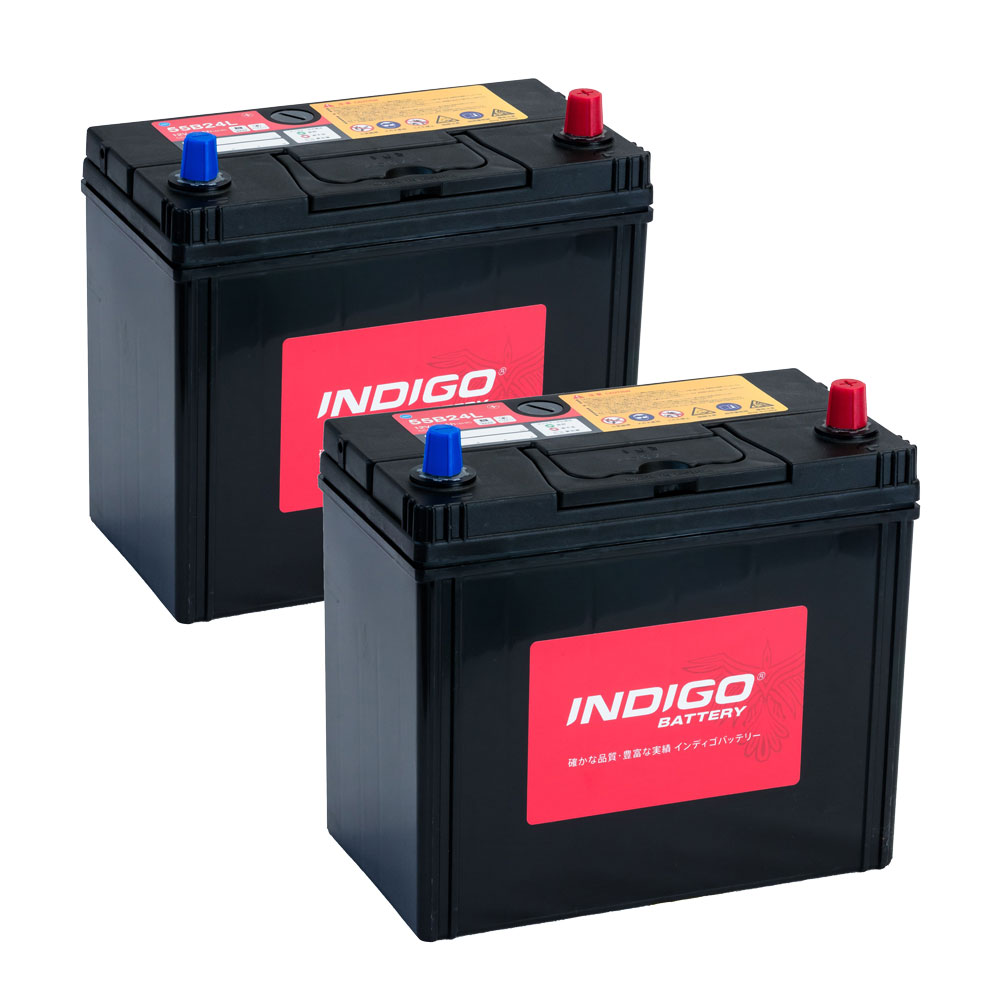 インディゴ（INDIGO）バッテリー　55B24L　法人様限定！お得な2個セット｜九州トータルプランニング