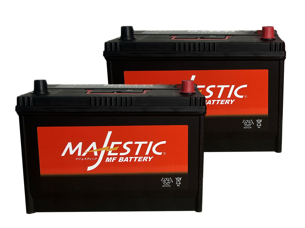 【MAJESTIC】マジェスティック　バッテリー　125D31L《お得な２個セット》 充電制御車対応　メンテナンスフリー (95D31L, 100D31L, 105D31L, 110D31L, 115D31L, 120D31L, 125D31L 互換)｜九州トータルプランニング