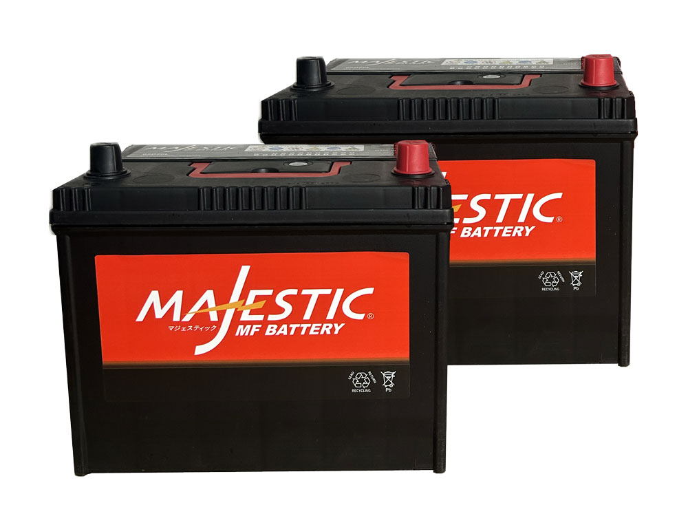 【MAJESTIC】マジェスティック　バッテリー　95D26L　《お得な２個セット》　充電制御車対応　メンテナンスフリー (65D26L, 70D26L, 75D26L, 80D26L, 85D26L, 90D26L, 95D26L 互換)｜九州トータルプランニング