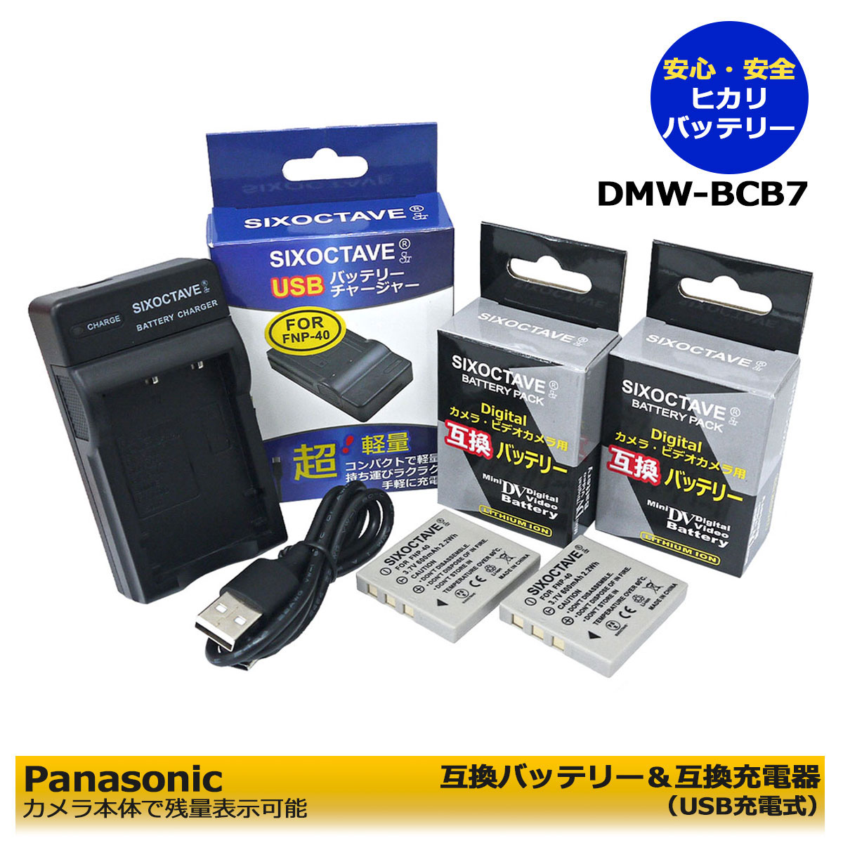 Panasonic デジタルカメラ Lumix FX01 バッテリー2個付き Panasonic Lumix DMC-FX01 Digital Camera w/Panasonic Battery
