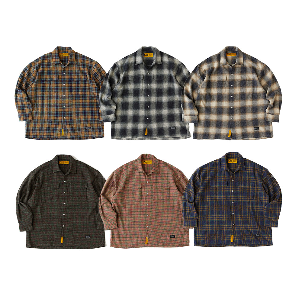 F.A.T. グレー/ブラック チェック 長袖シャツ 楽天市場】fat シャツ 長袖 チェックの通販